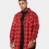 Saint Morta Flow Long Sleeve Flannel Shirt Red/Black