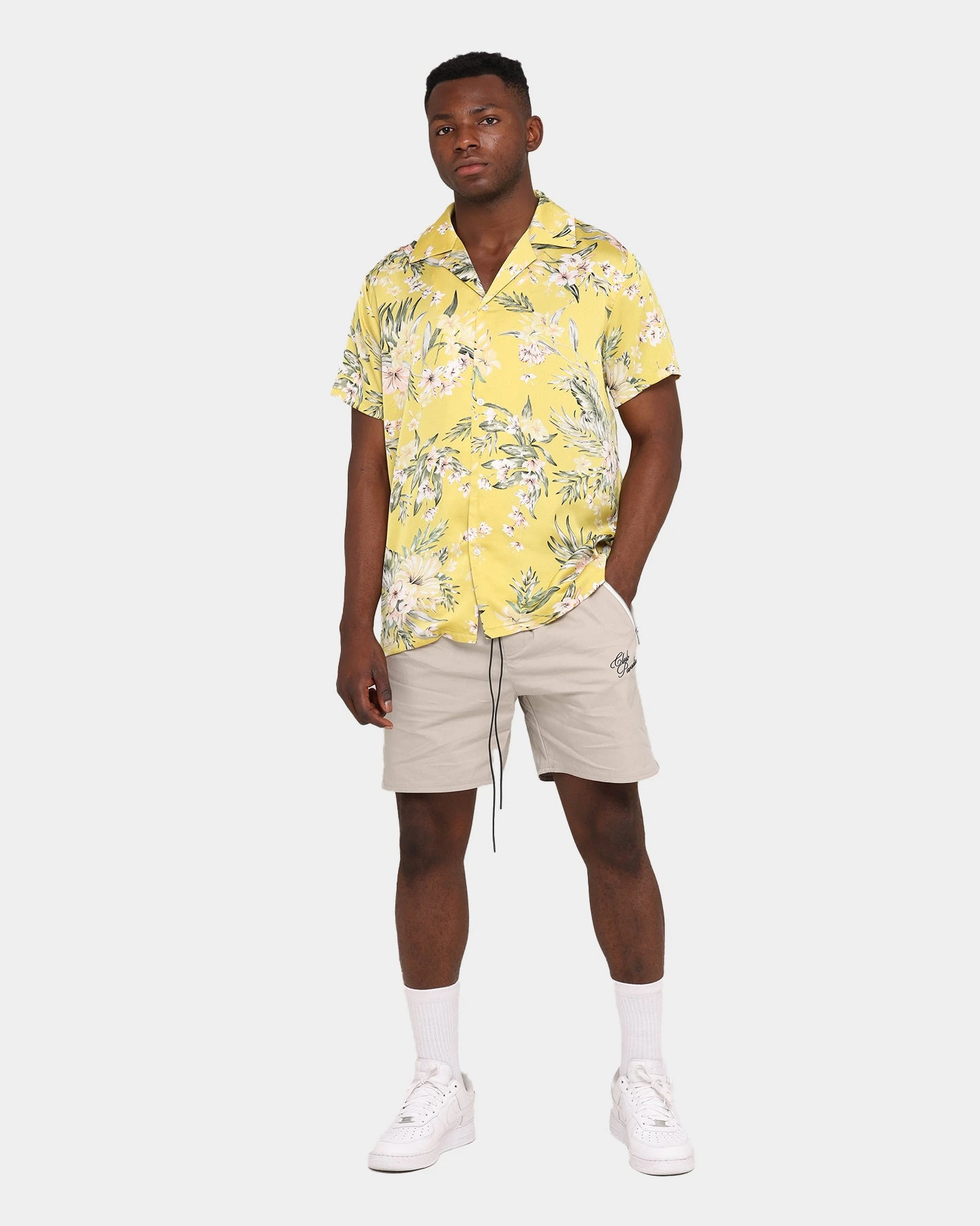 Club Paradise Lounge Shirt Yellow - Image 2