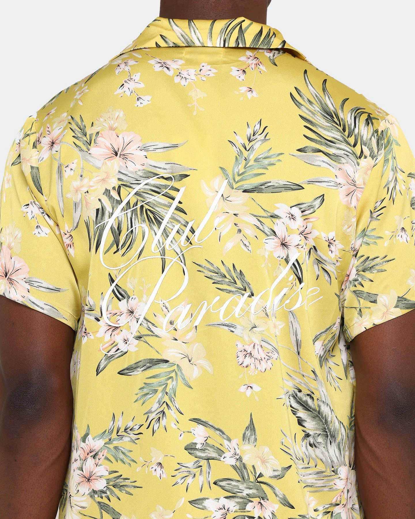 Club Paradise Lounge Shirt Yellow - Image 3