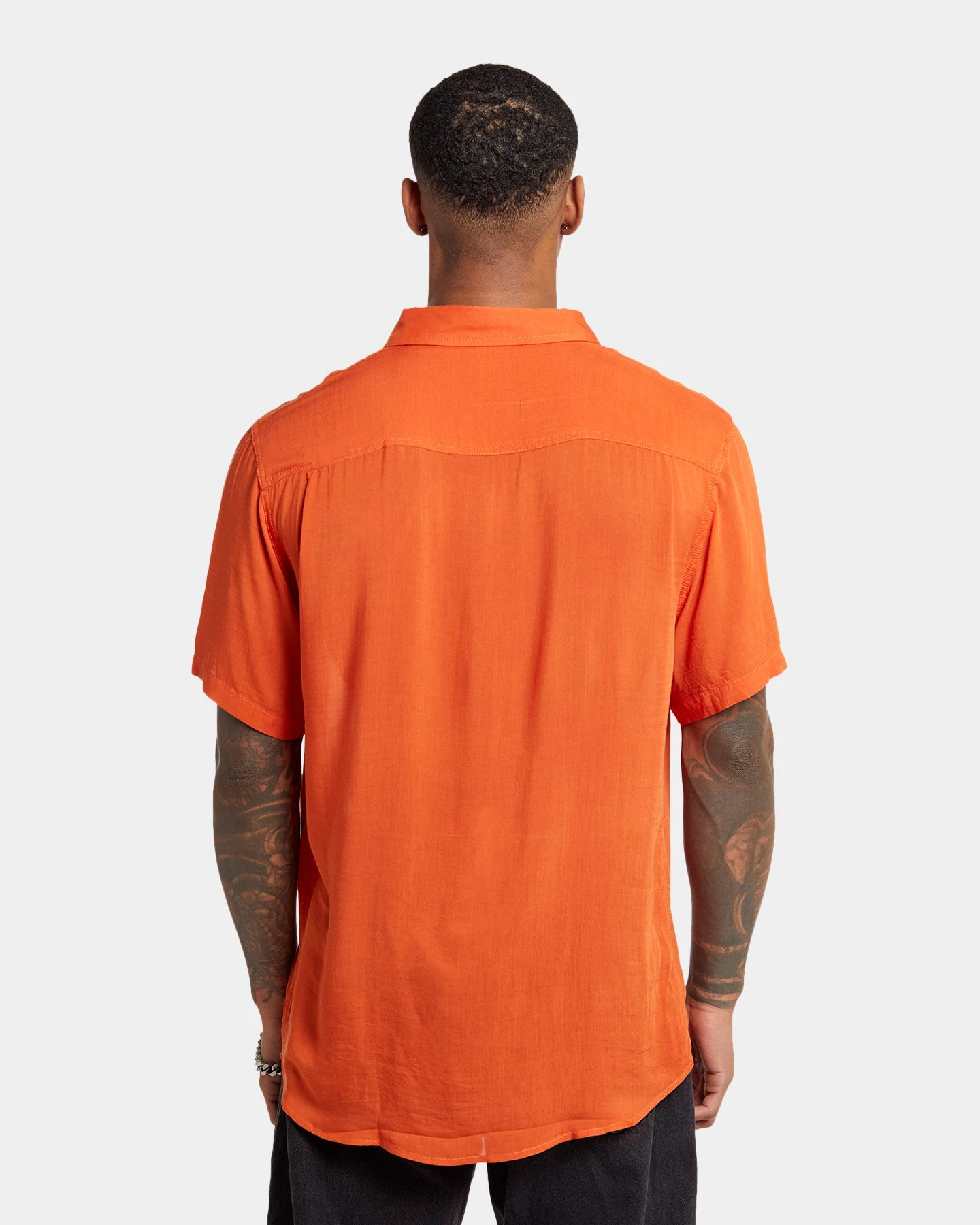 XXIII Dubrovnik Button Up Shirt Dark Orange - Image 4