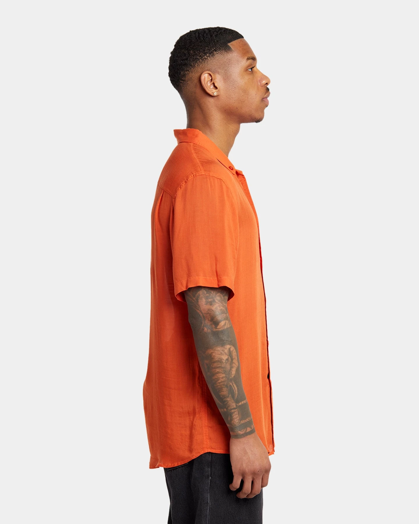 XXIII Dubrovnik Button Up Shirt Dark Orange - Image 5