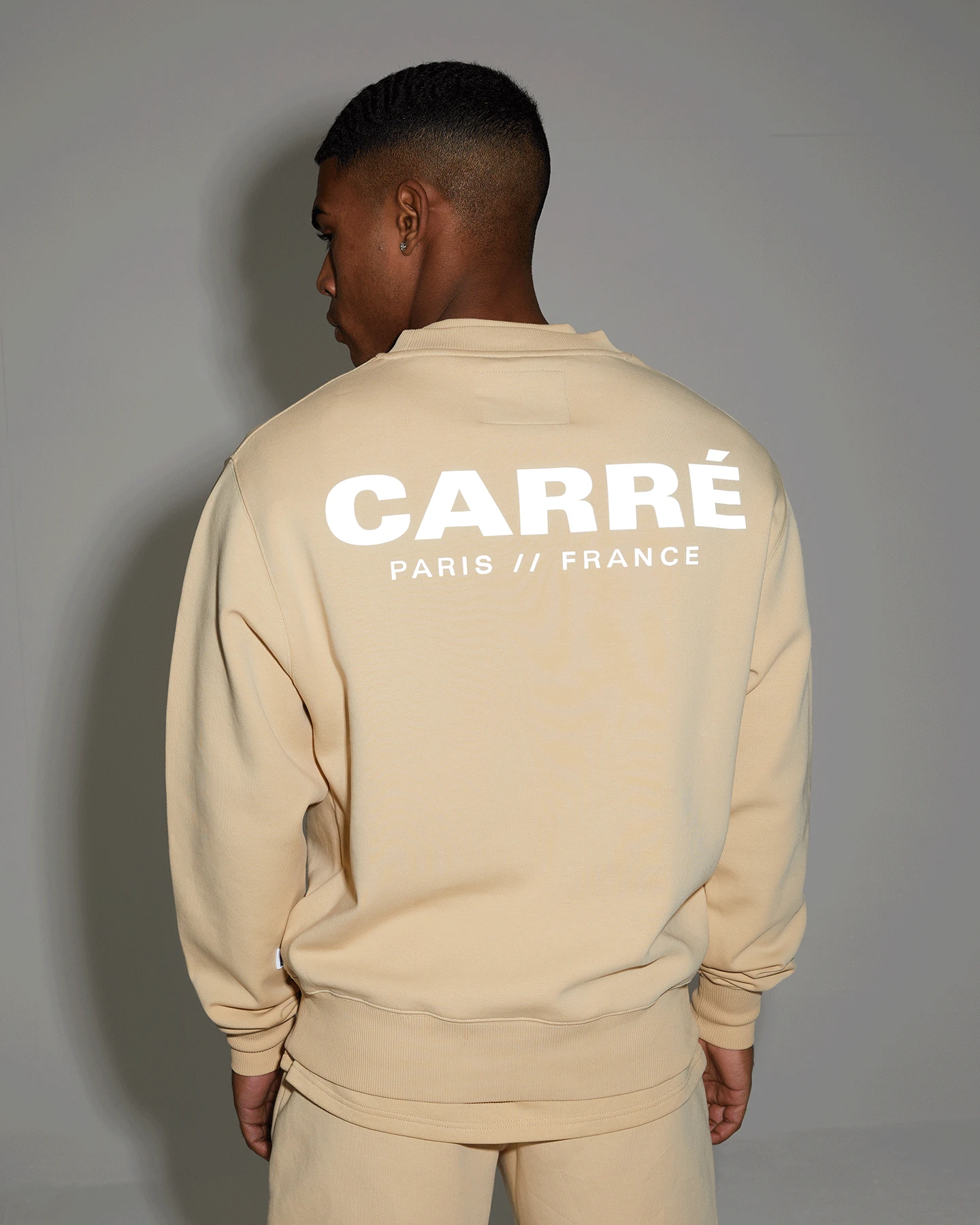 Carre Premium Motion Crewneck Cappuccino/Grey - Image 12