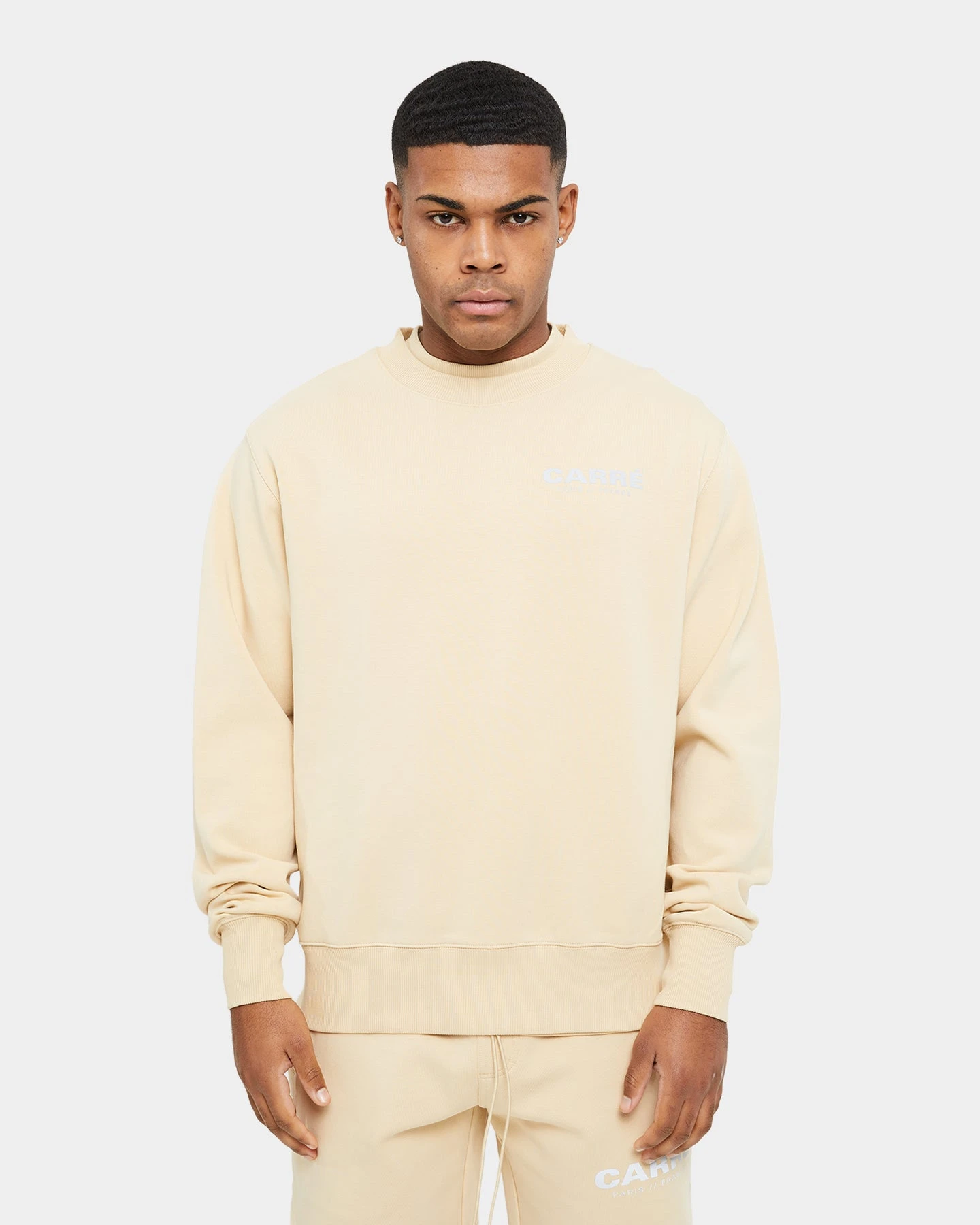 Carre Premium Motion Crewneck Cappuccino/Grey - Image 5