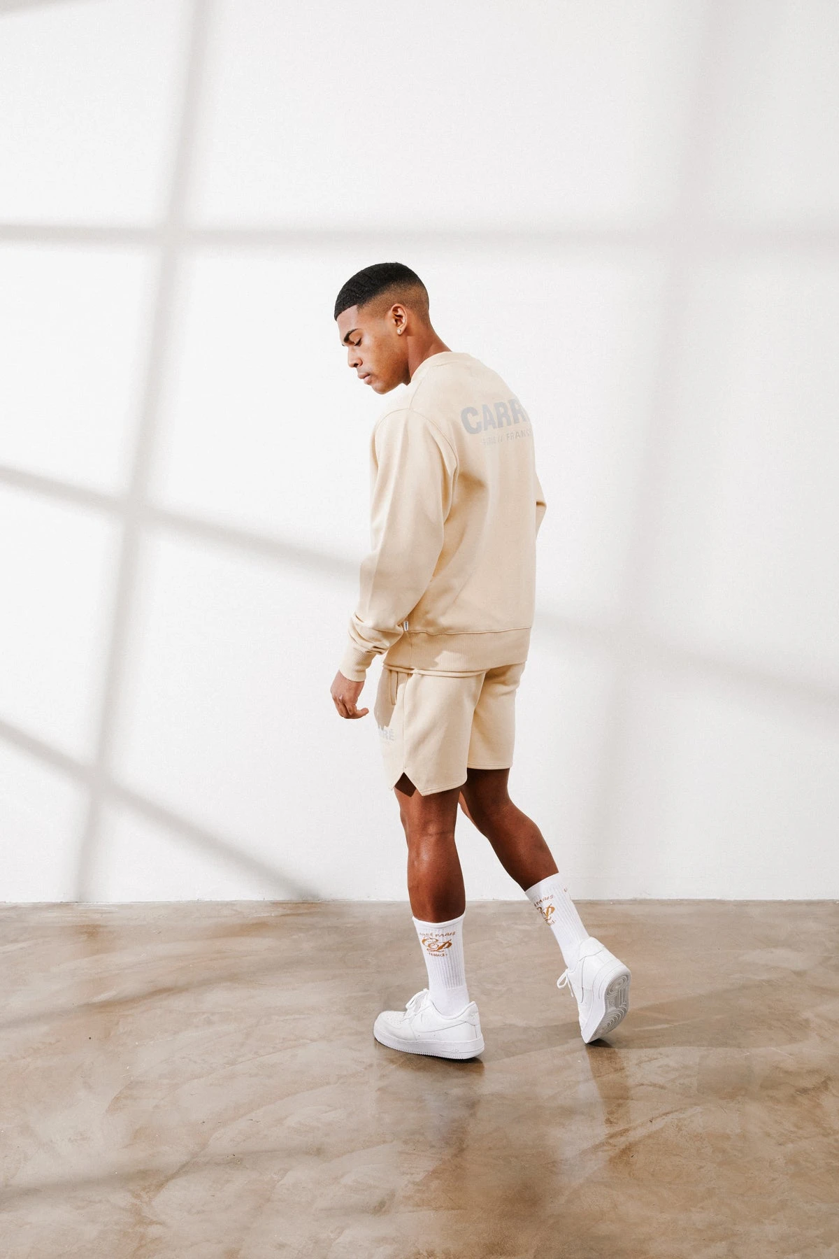 Carre Premium Motion Crewneck Cappuccino/Grey - Image 2