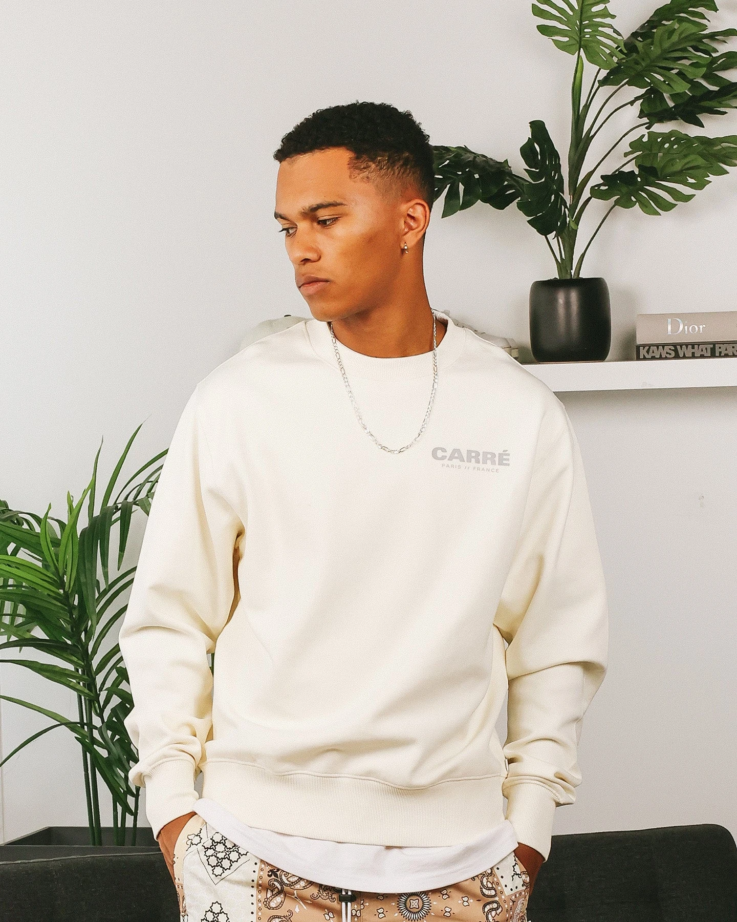 Carré Motion Crewneck Off White - Image 2