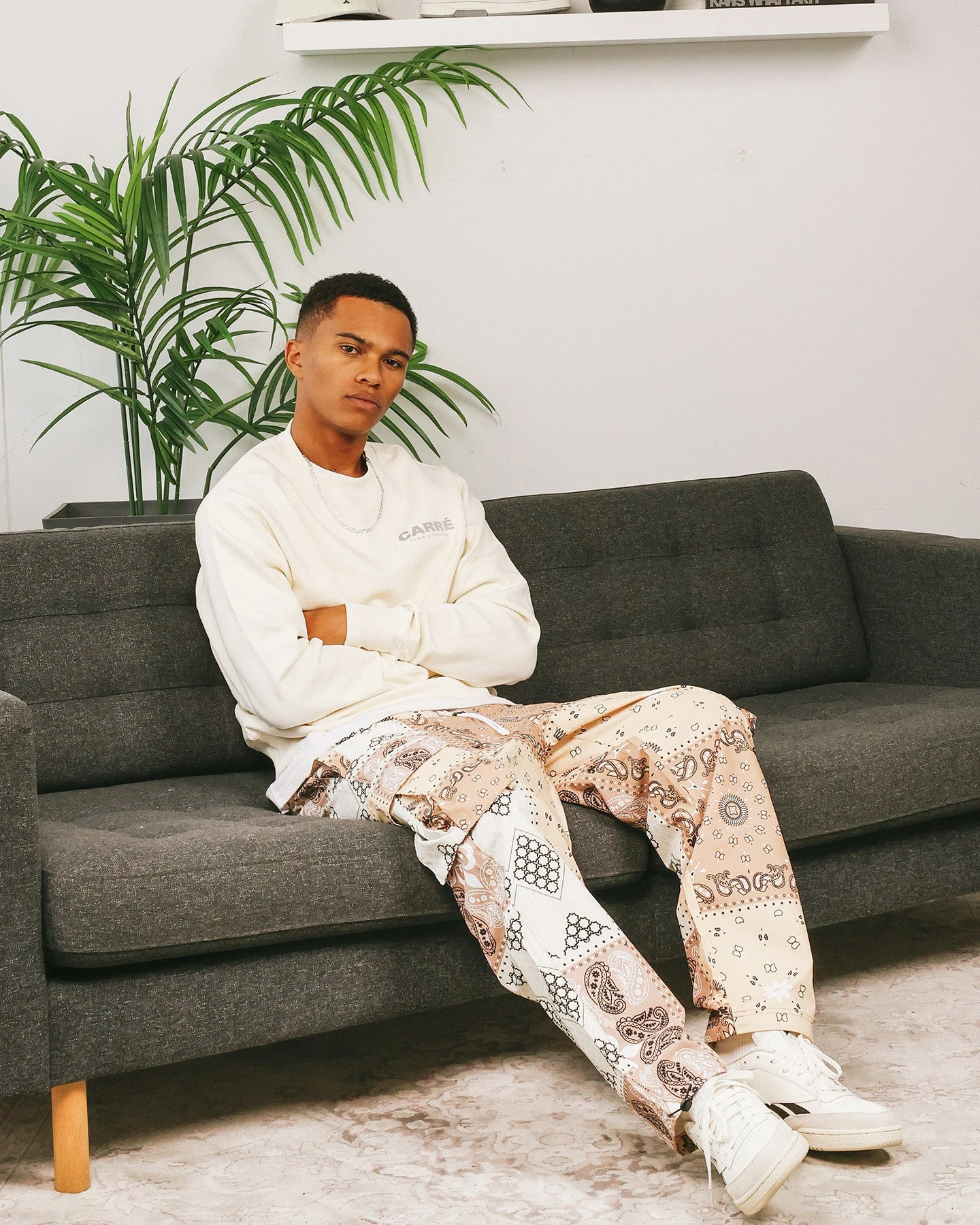 Carré Motion Crewneck Off White - Image 4