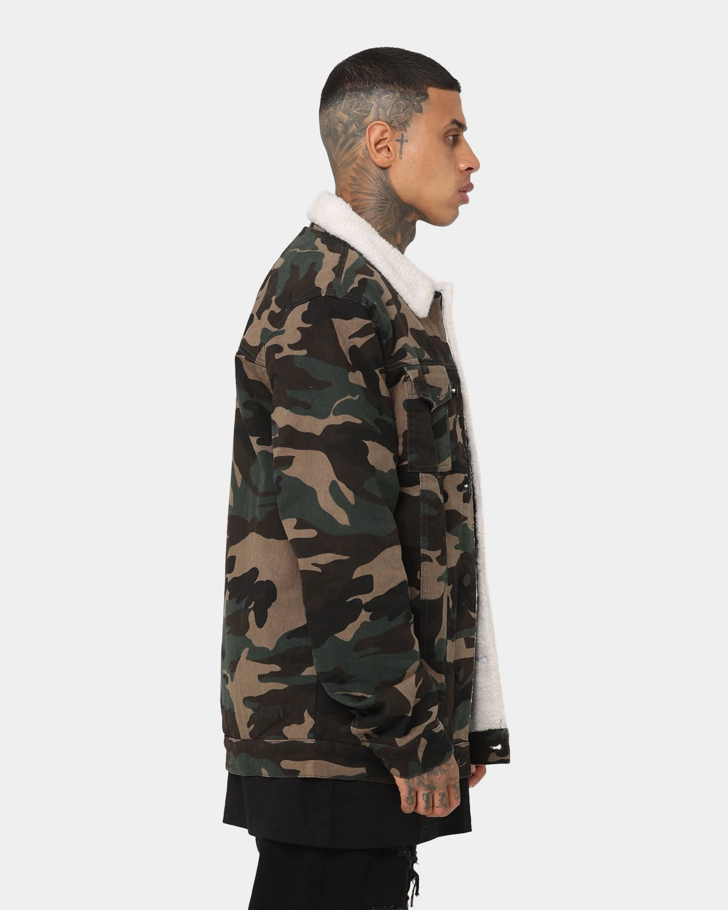 Saint Morta Camo Sherpa Jacket Camo - Image 5
