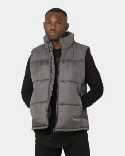 Saint Morta Kingdom Puffer Vest Dark Grey