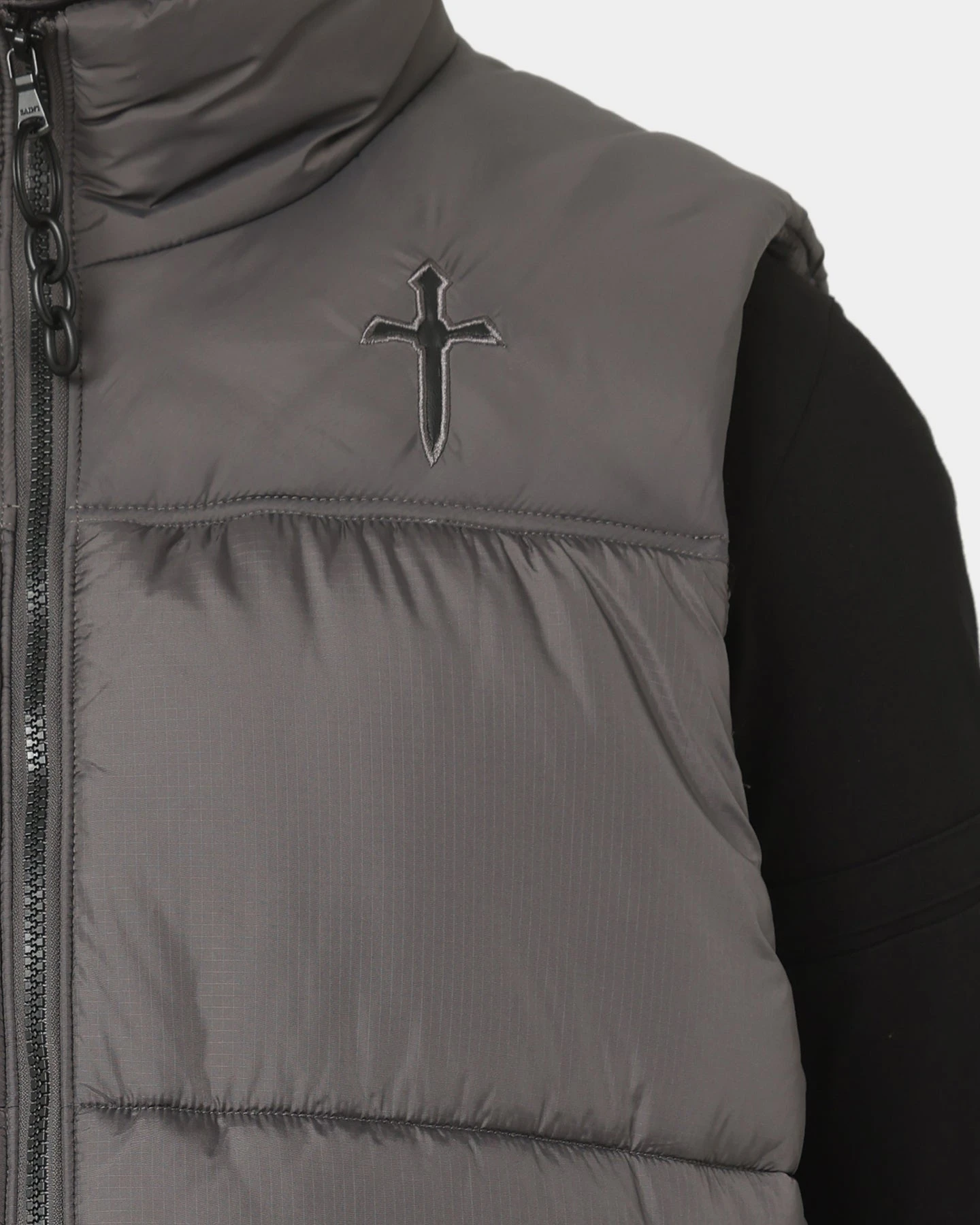 Saint Morta Kingdom Puffer Vest Dark Grey - Image 3