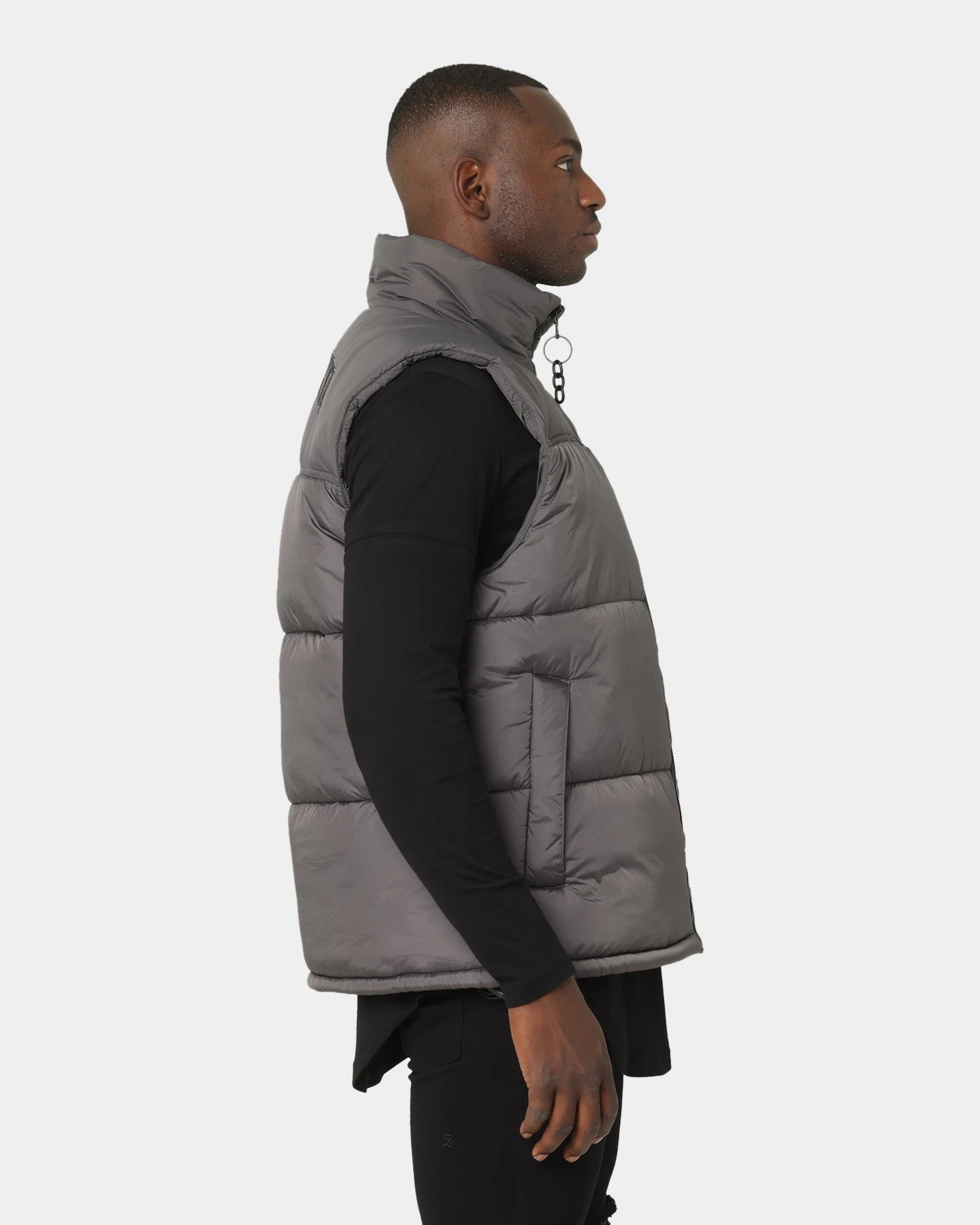 Saint Morta Kingdom Puffer Vest Dark Grey - Image 5