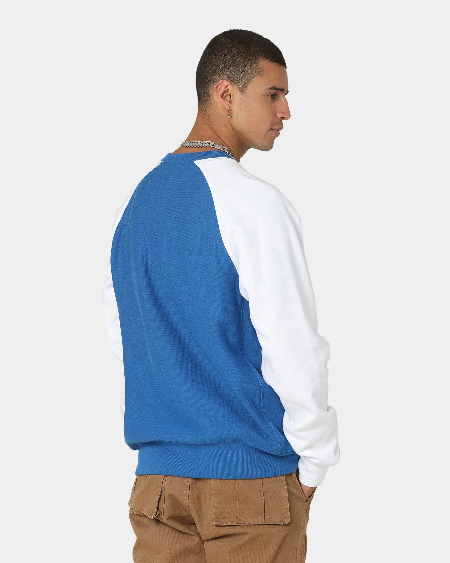 Champion Reverse Weave Raglan Crew Living In Blue - Image 4