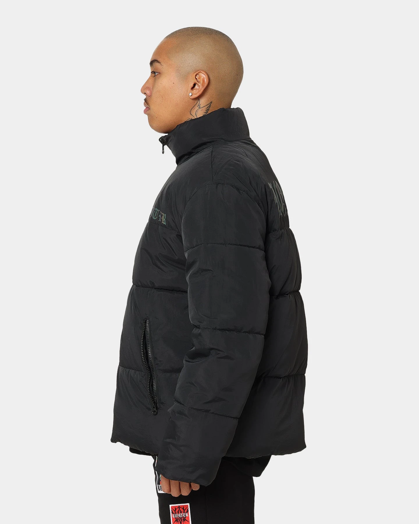 Loiter Certified Reversible Puffer Jacket Black - Image 11