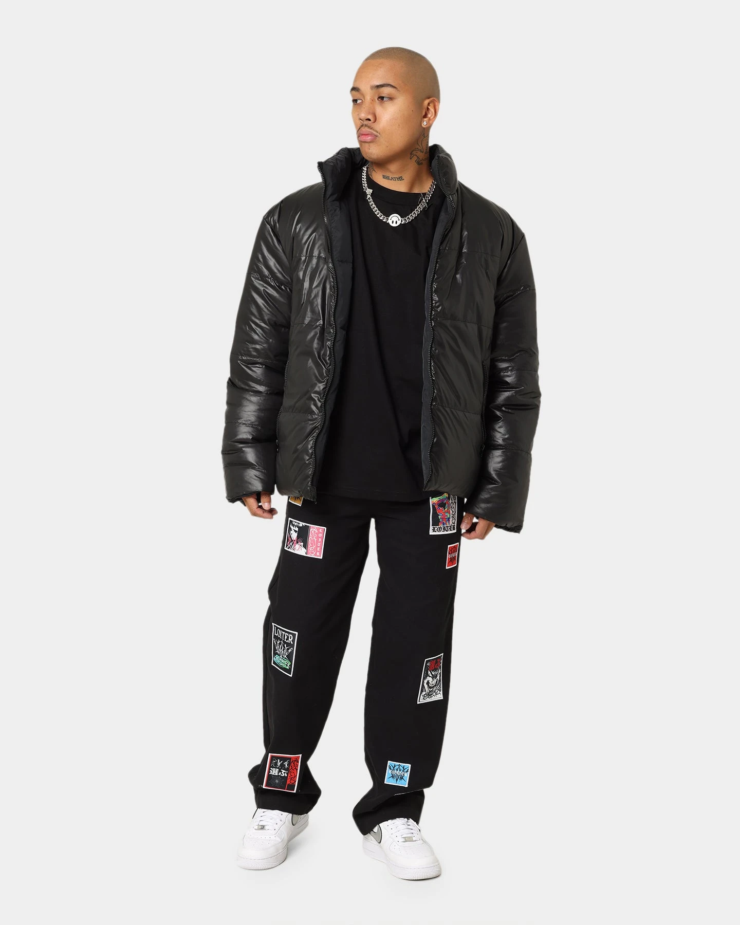 Loiter Certified Reversible Puffer Jacket Black - Image 14