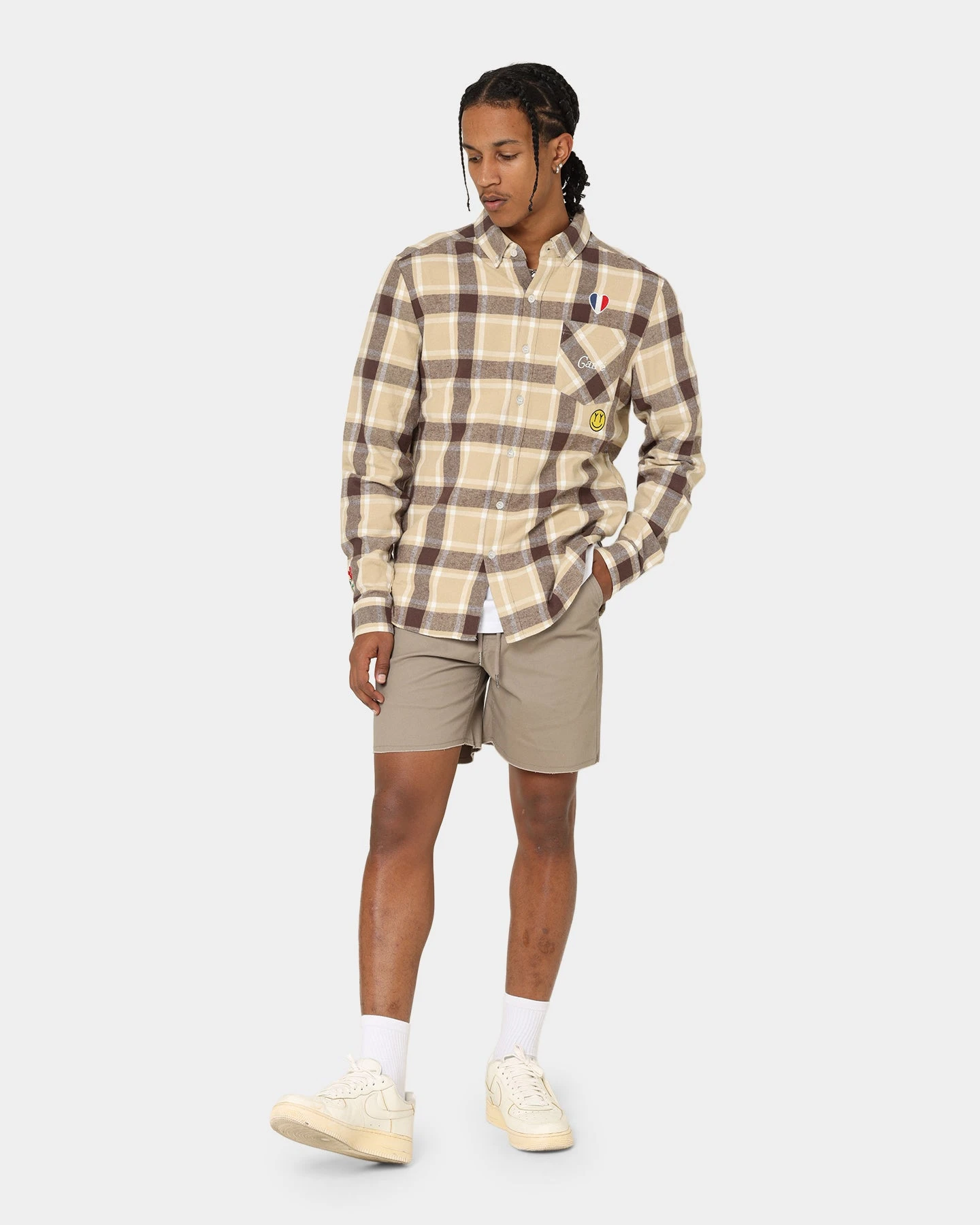 Carré Revolutionnaires Flannel Shirt Stone - Image 3