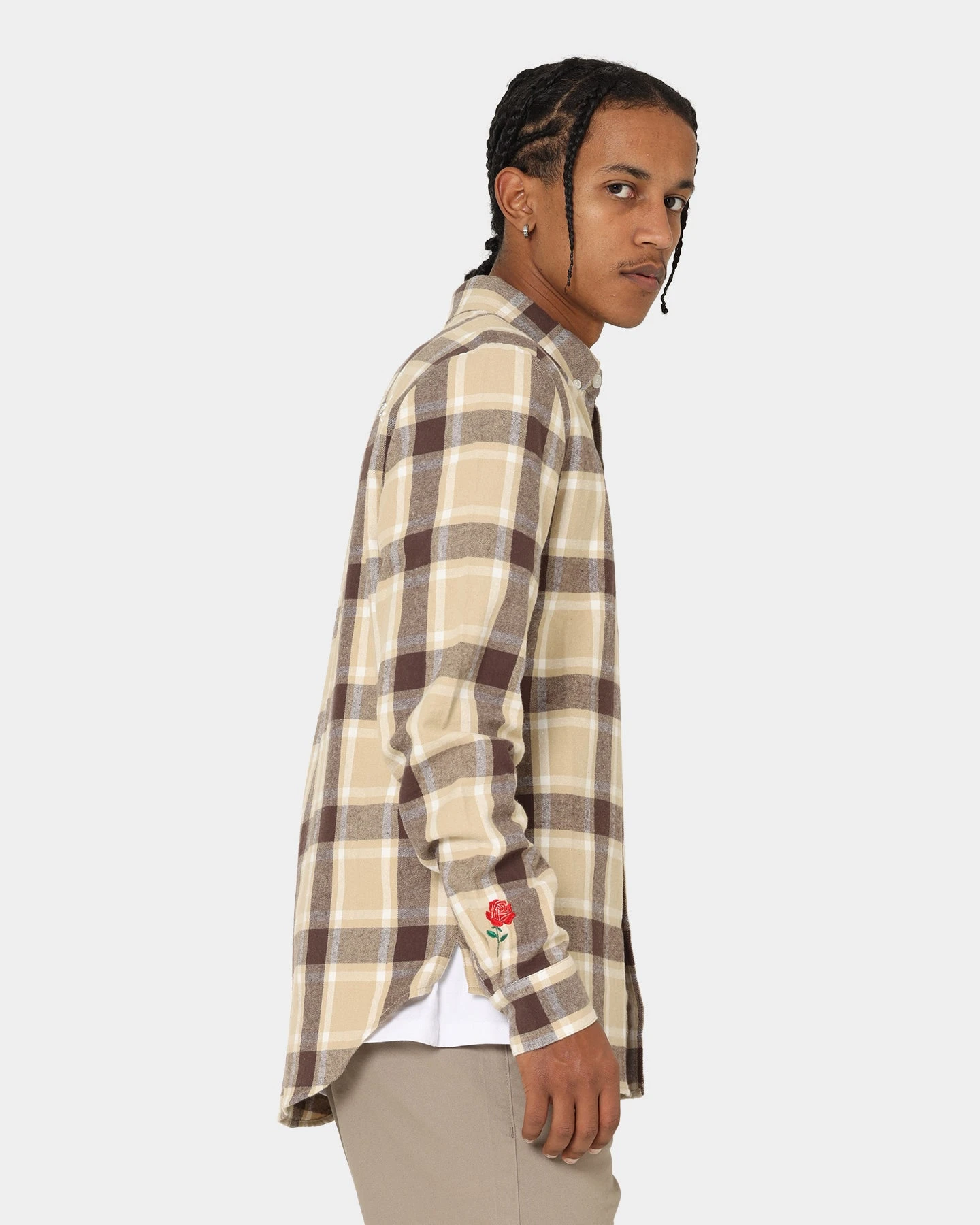 Carré Revolutionnaires Flannel Shirt Stone - Image 6