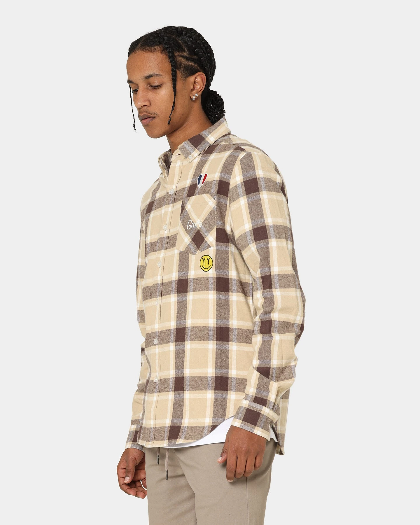 Carré Revolutionnaires Flannel Shirt Stone - Image 7