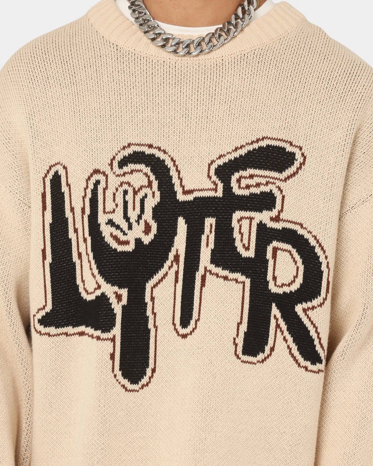 Loiter Rodeo Knit Sweater Sand - Image 8