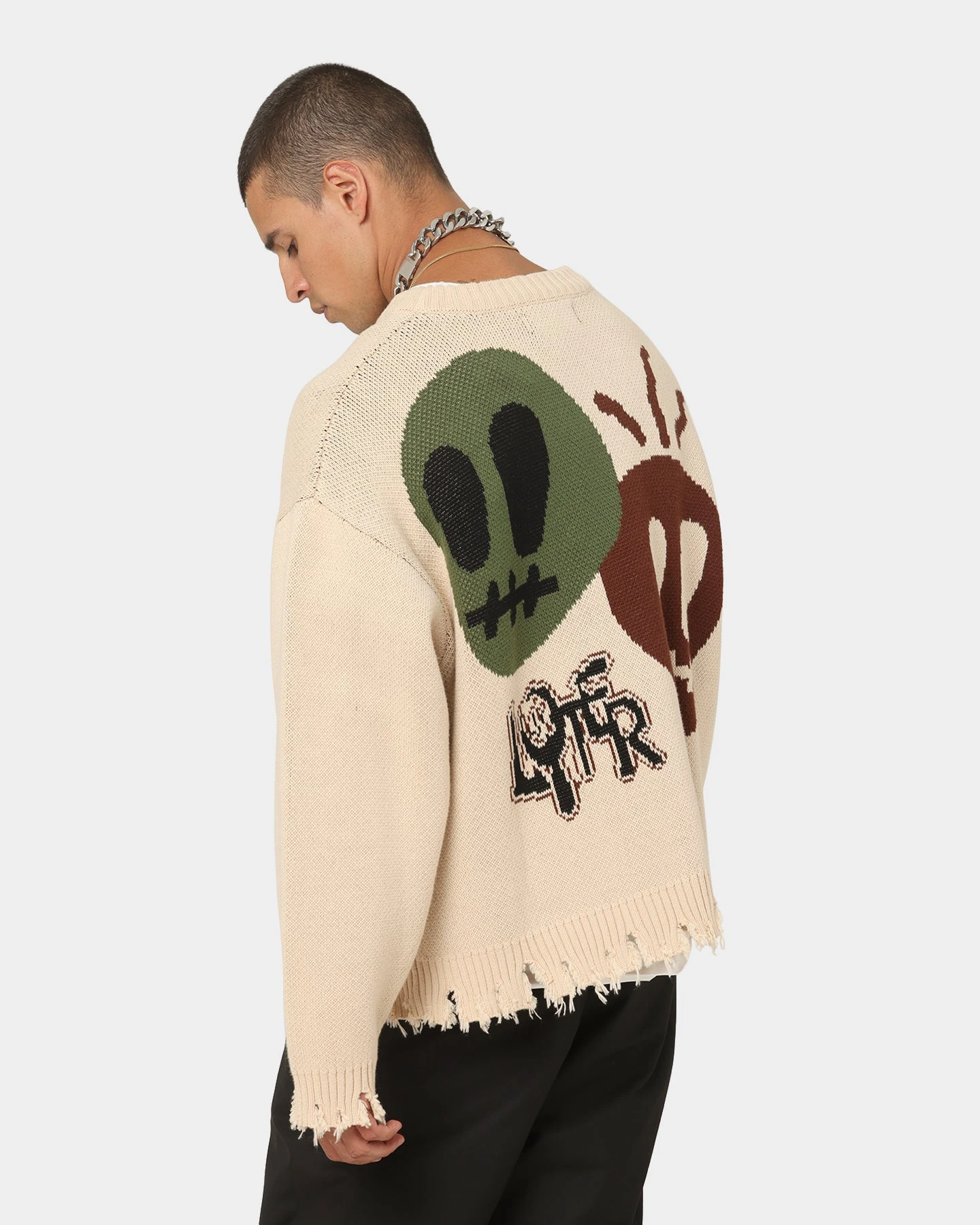 Loiter Rodeo Knit Sweater Sand - Image 12