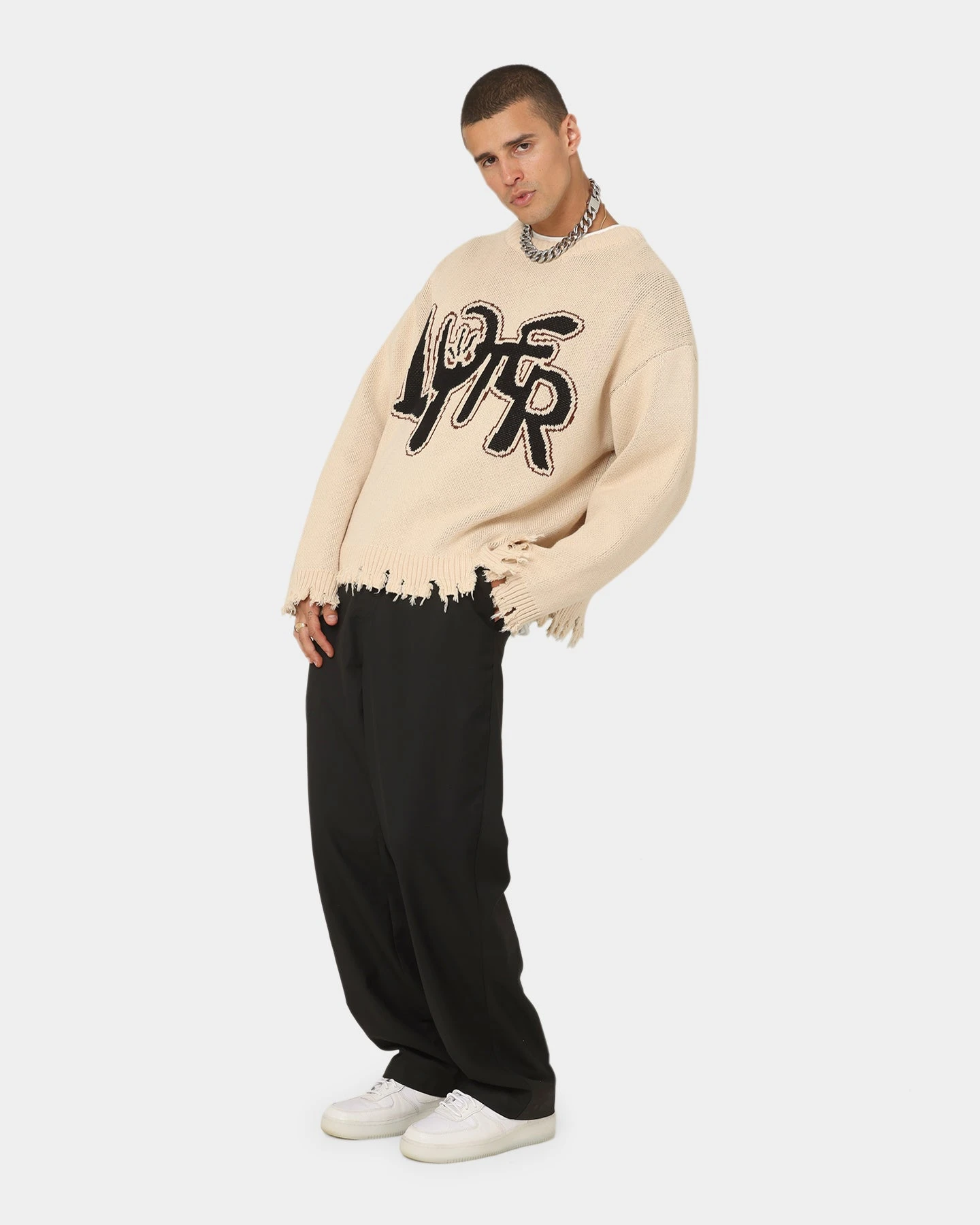 Loiter Rodeo Knit Sweater Sand - Image 14