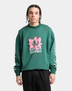 Loiter Utopia Fleur Crewneck Green