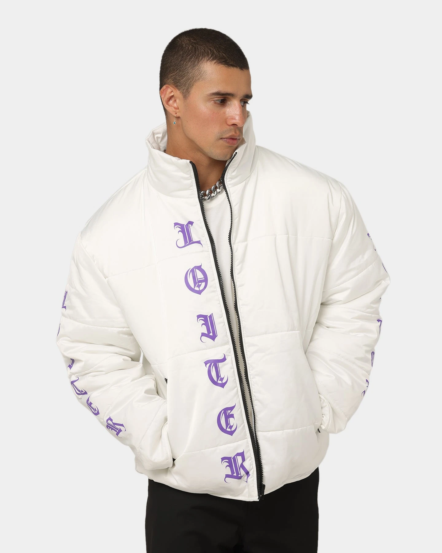 Loiter Eternal Puffer Jacket Off White - Image 3