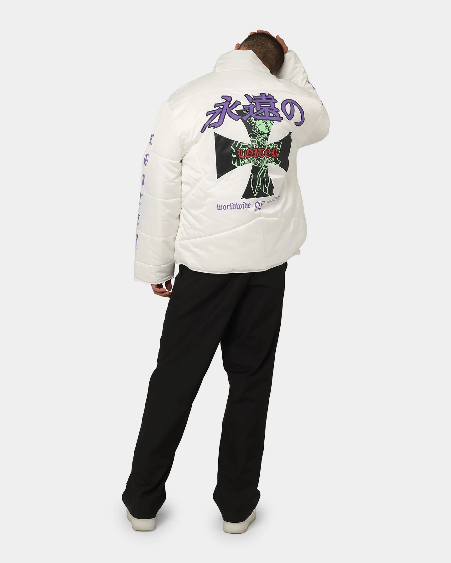 Loiter Eternal Puffer Jacket Off White - Image 4