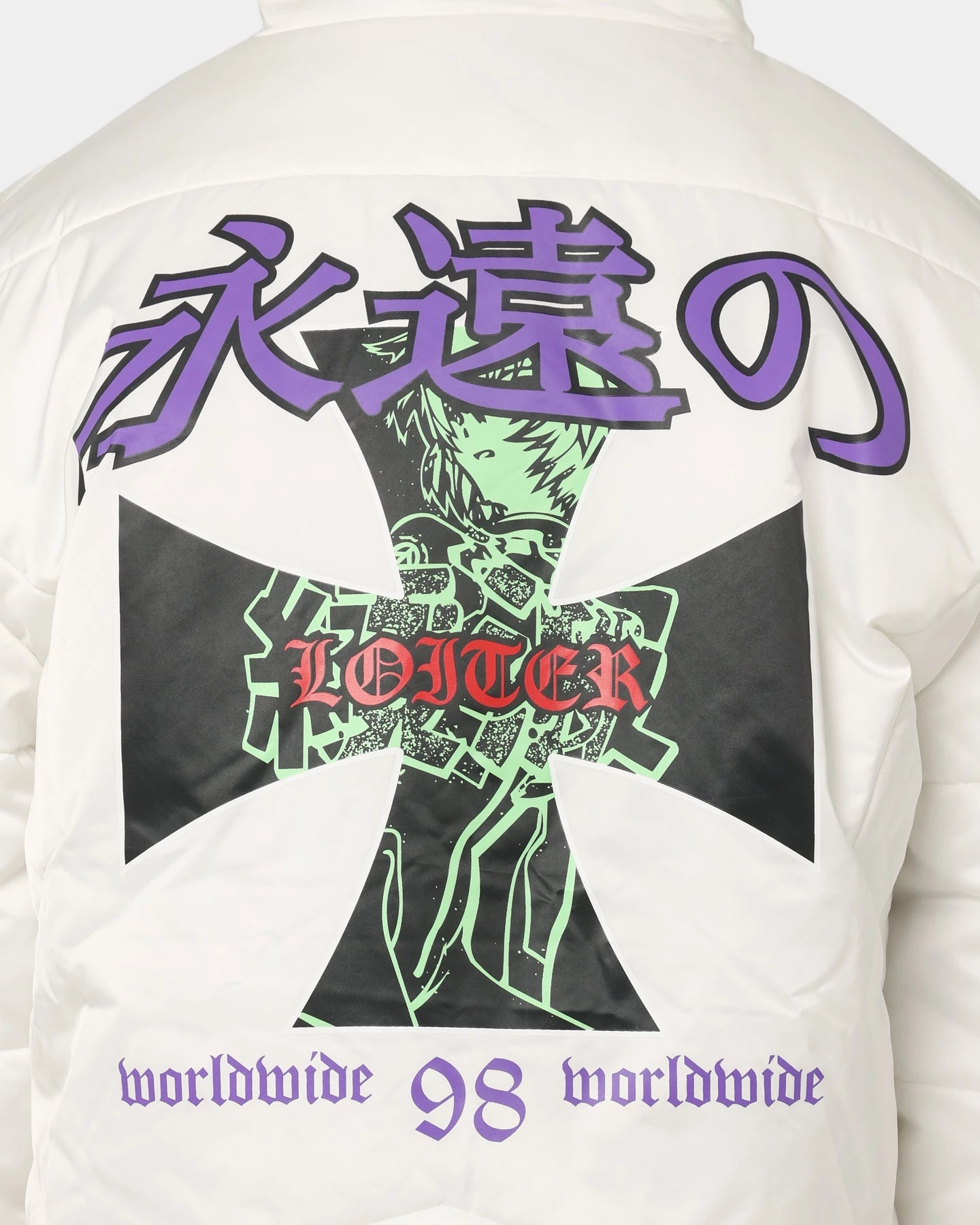 Loiter Eternal Puffer Jacket Off White - Image 6