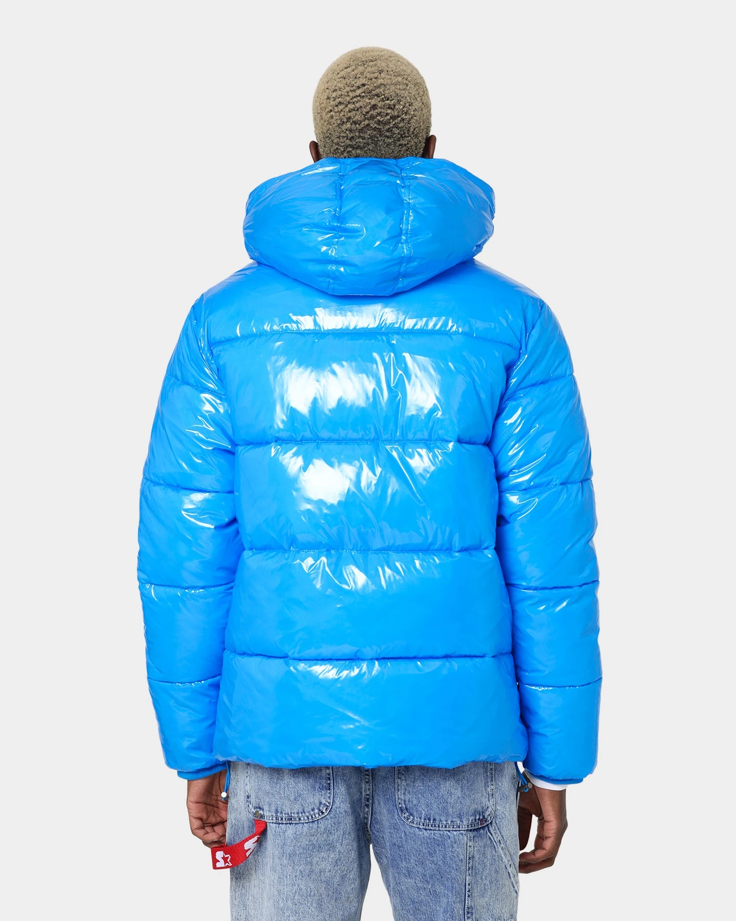 Champion High Shine Puffer Jacket Royal Blue - Image 4