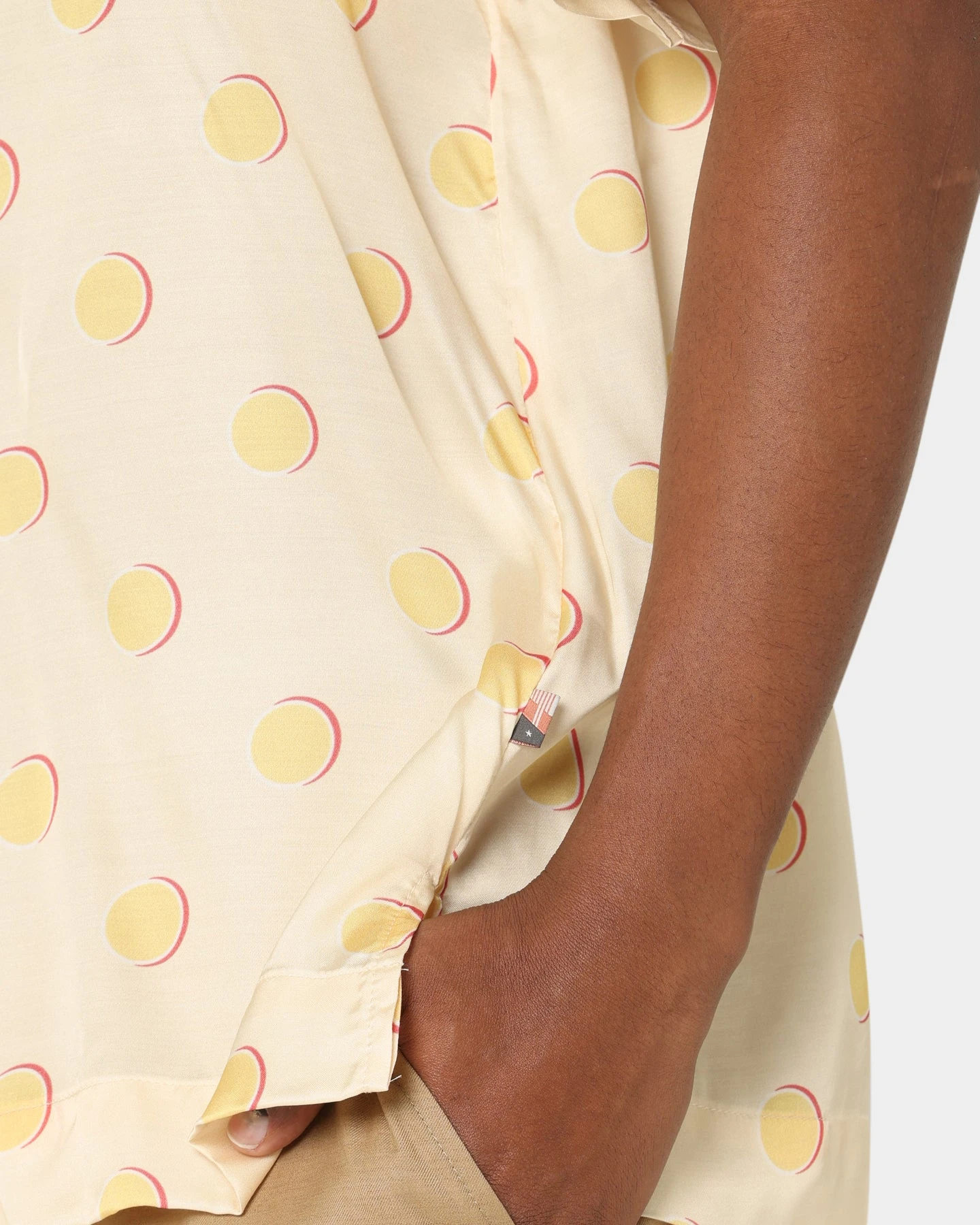 Honor The Gift Century Camp Button Up Shirt Cream Polkadot - Image 7