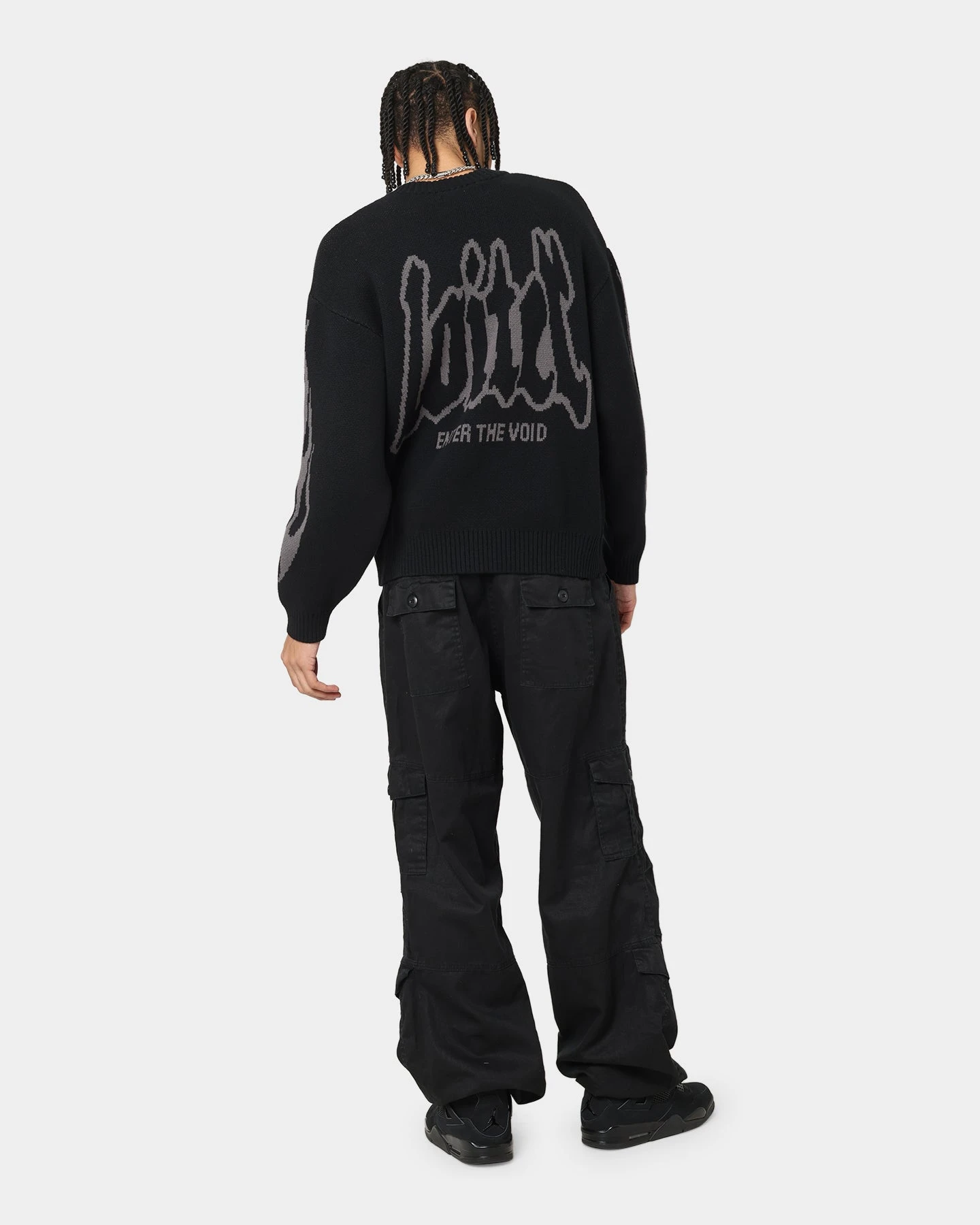 Loiter Void Knit Sweater Black - Image 9