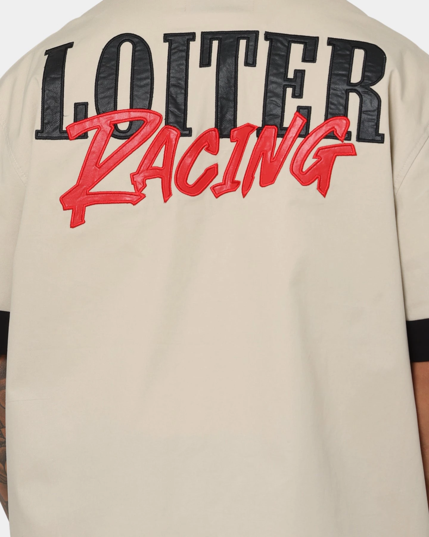 Loiter Daytona Mechanic Button Up Shirt Stone - Image 5