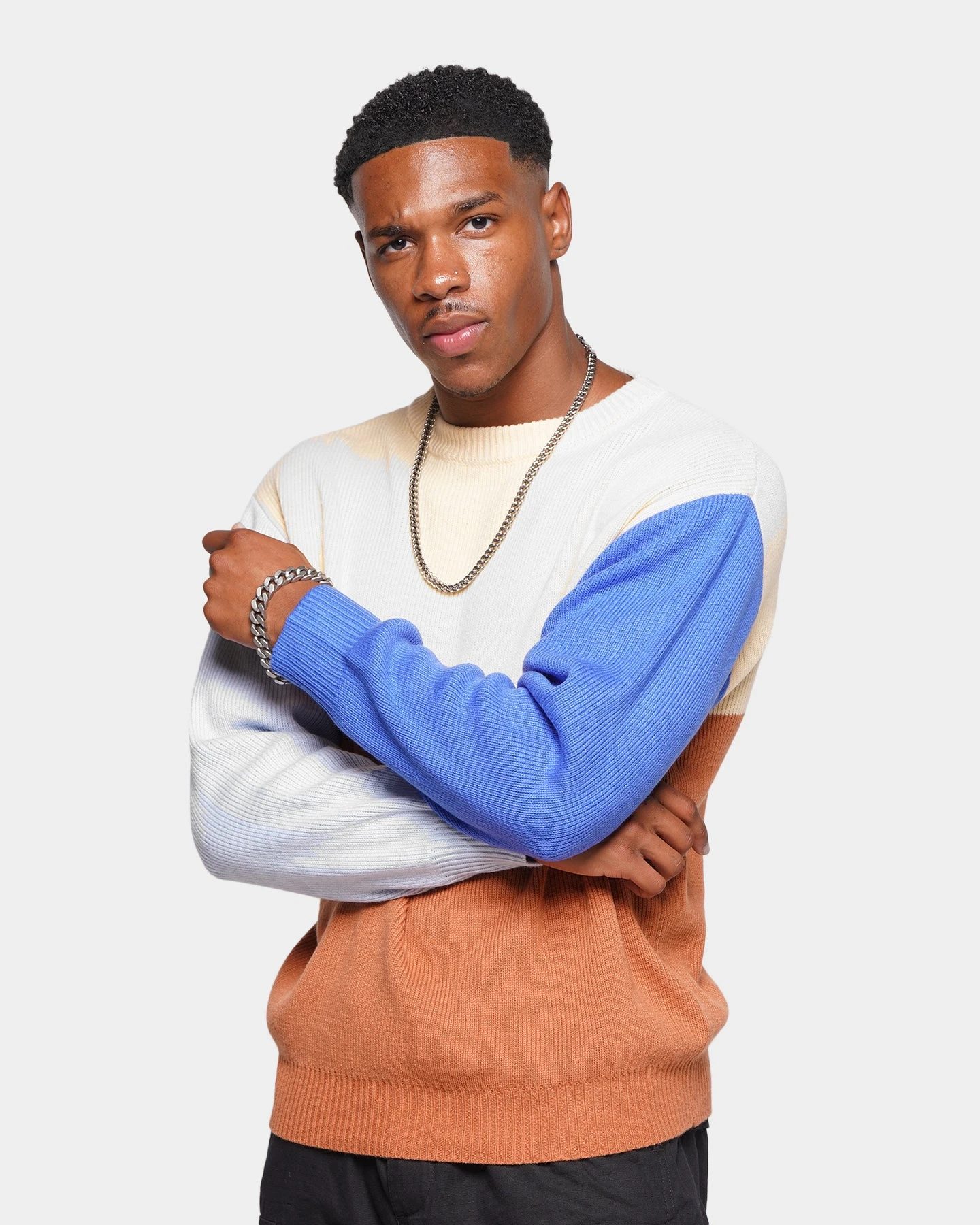 XXIII Emil Block Sweater Brown/Blue