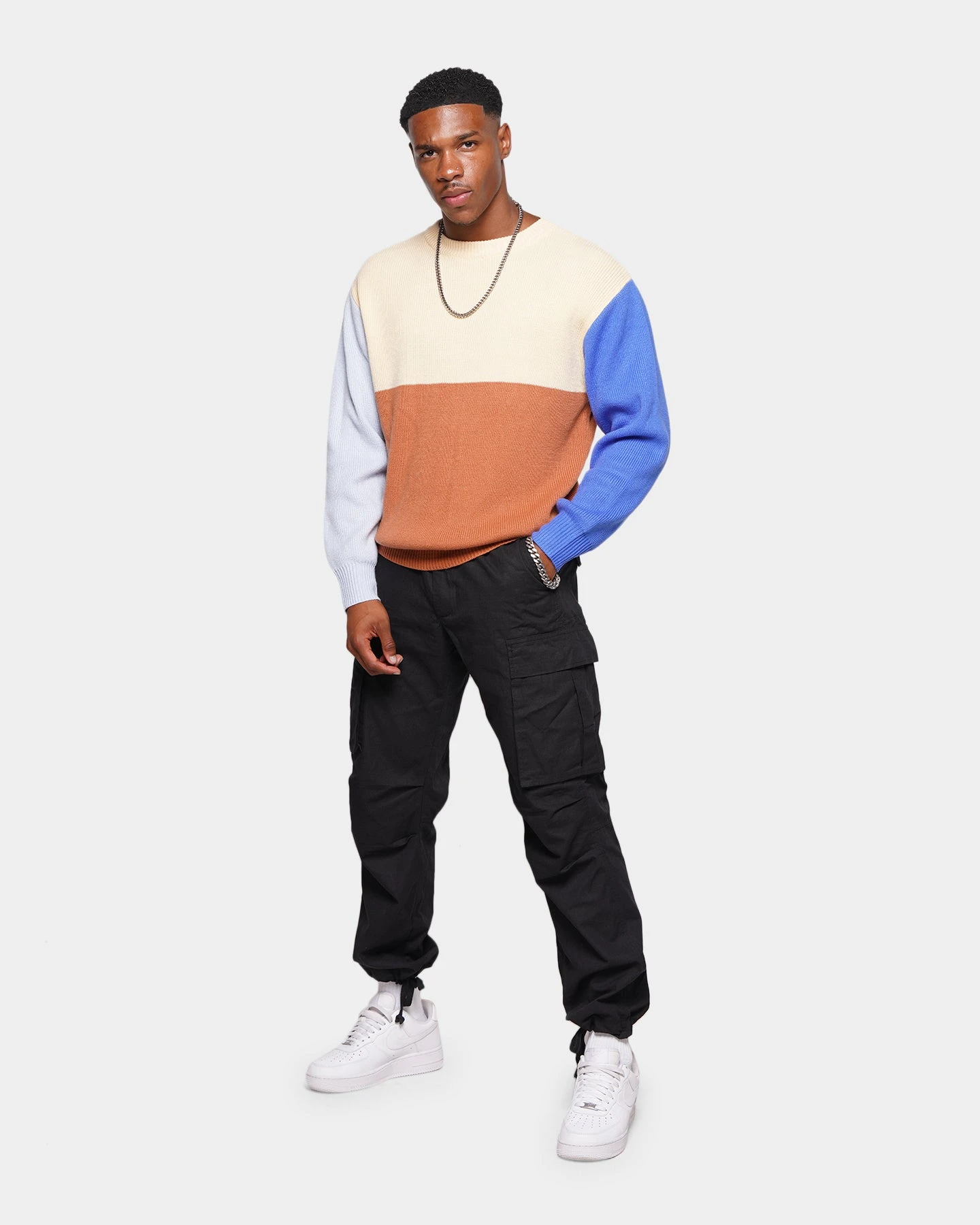 XXIII Emil Block Sweater Brown/Blue - Image 2