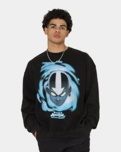 Goat Crew X Avatar: Avatar State Vintage Crewneck Washed Black
