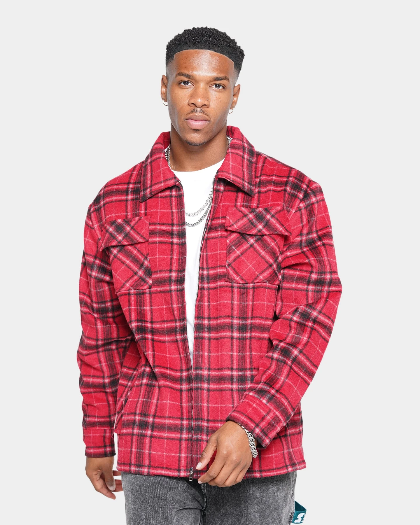 XXIII Charlie Flannel Jacket Red/Black