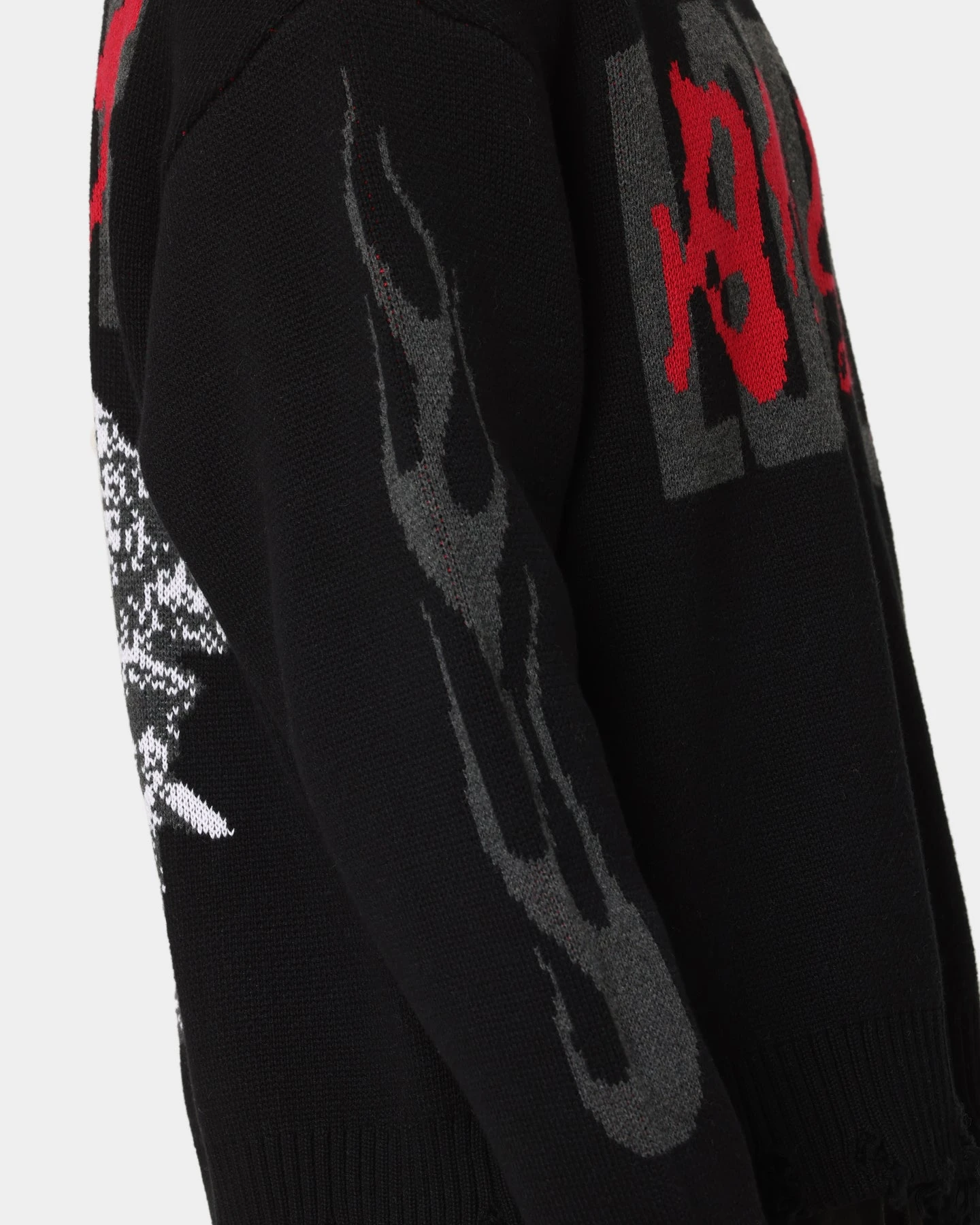 Loiter Honour Knit Sweater Black - Image 9