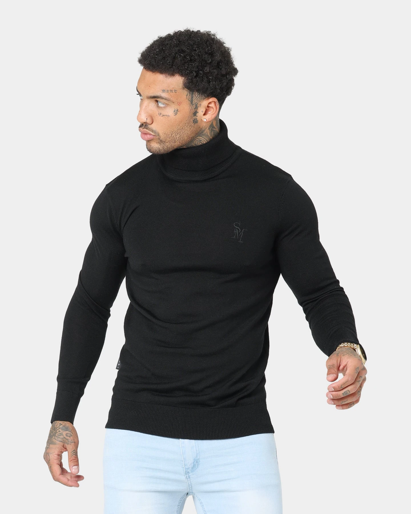 Saint Morta Rollneck Sweater Black - Image 2