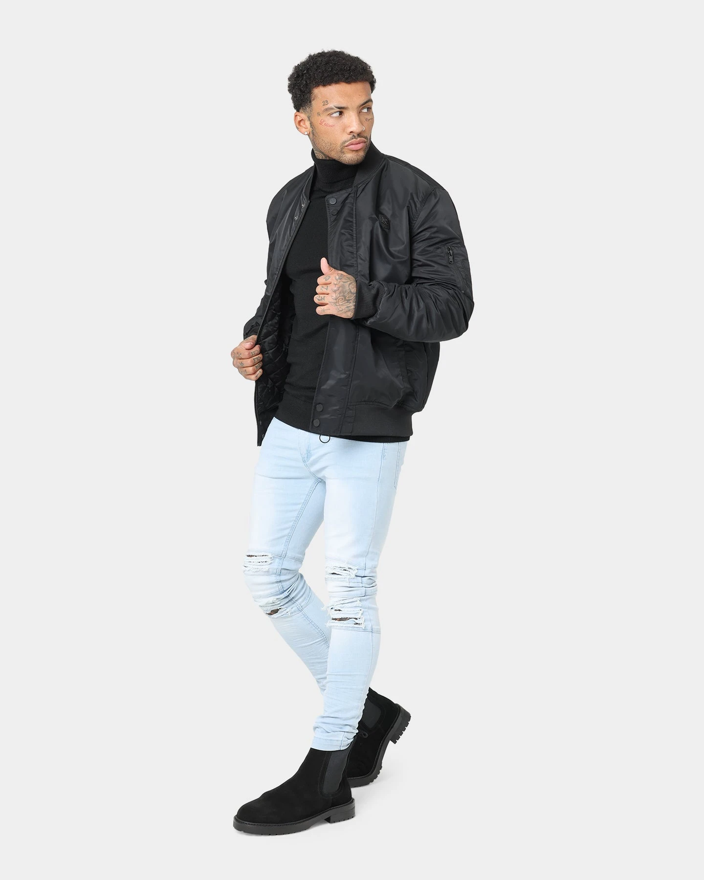 Saint Morta Rollneck Sweater Black - Image 3