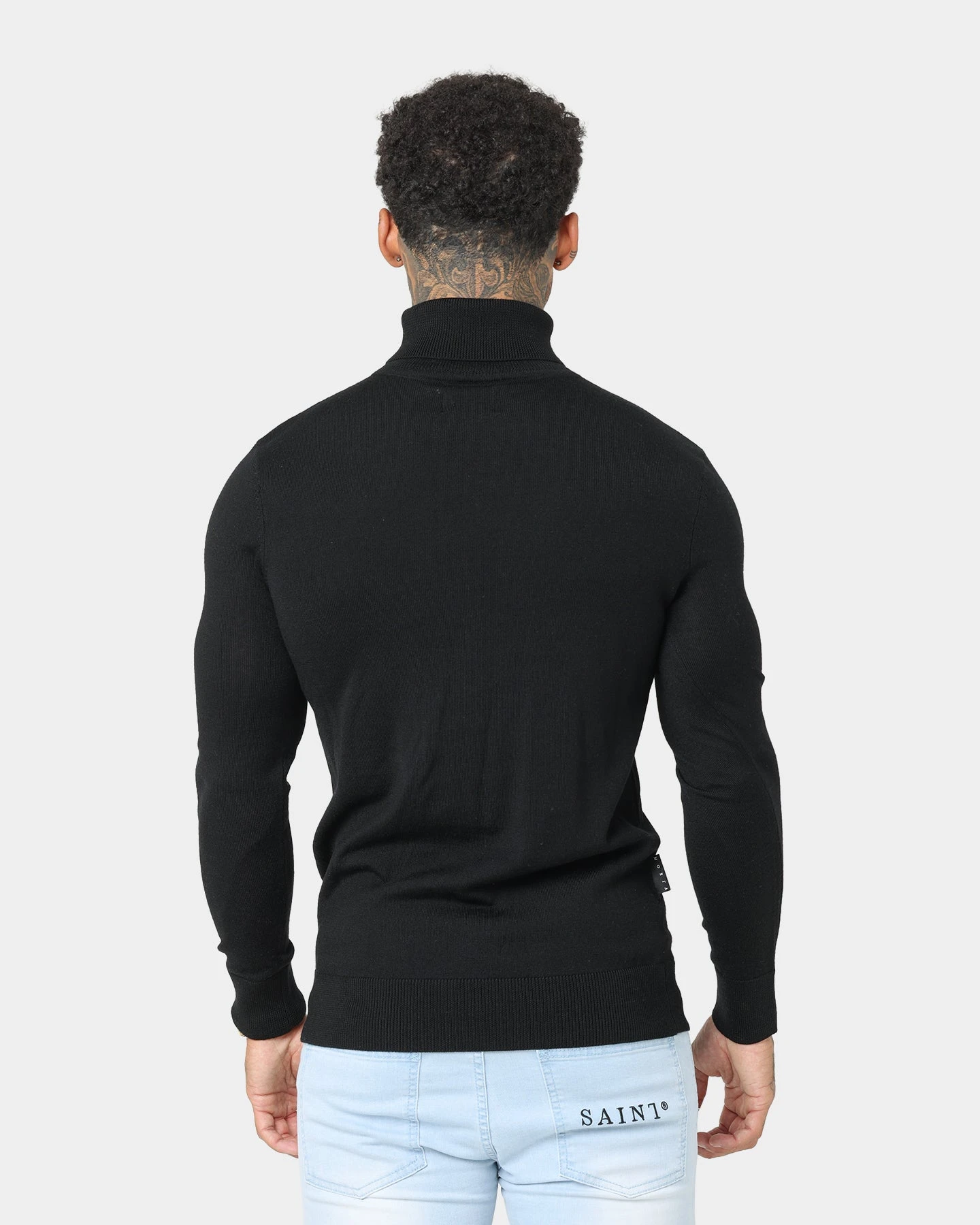 Saint Morta Rollneck Sweater Black - Image 5