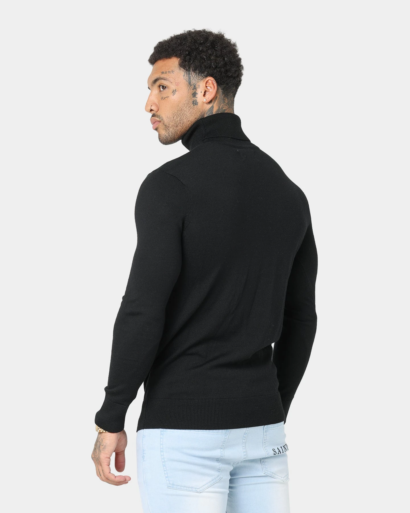 Saint Morta Rollneck Sweater Black - Image 7