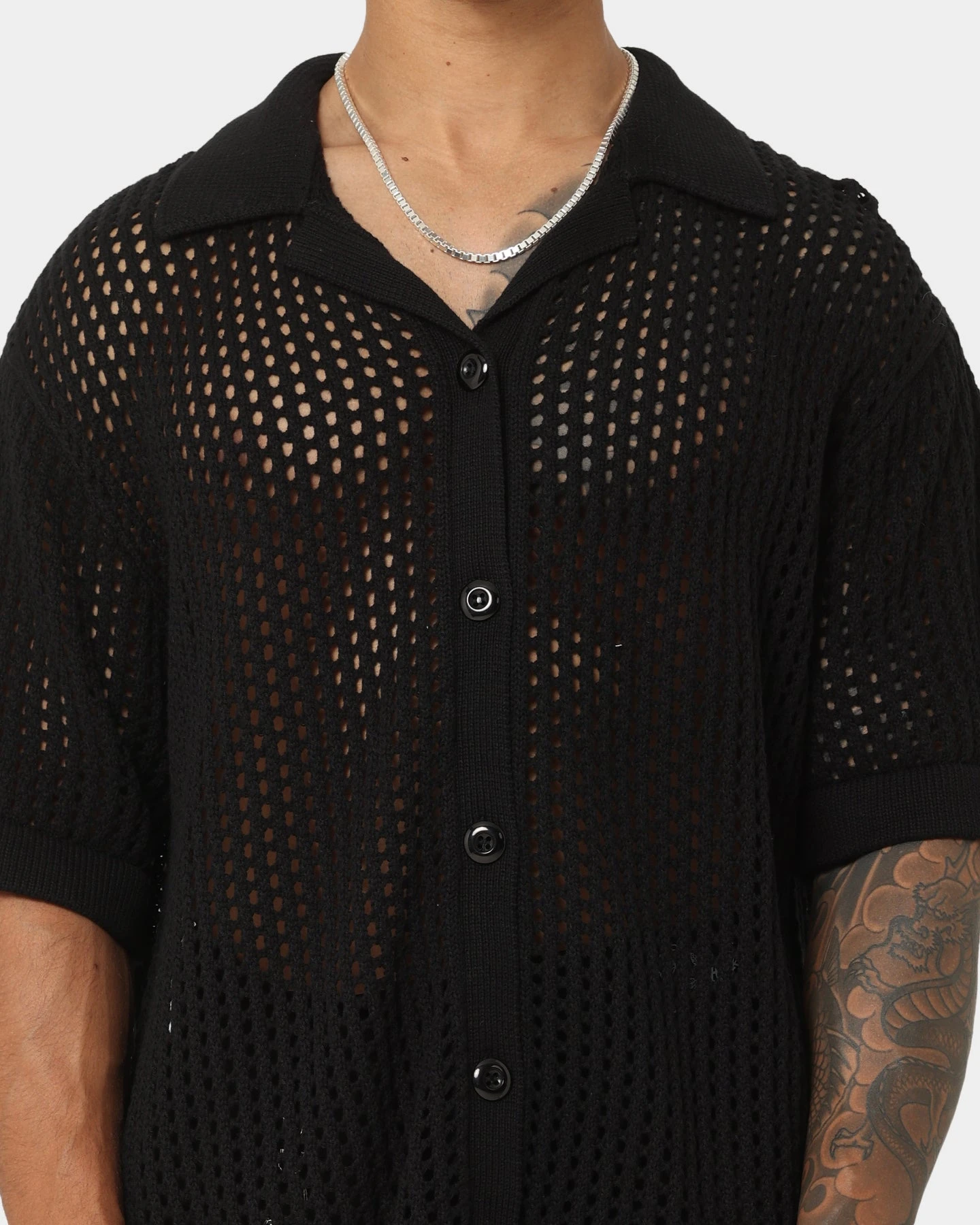 404 Coastal Button Up Black - Image 3