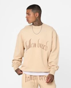 Fallen Breed Logo Crewneck Nude