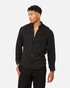 XXIII Nathan Button Up Shirt Black
