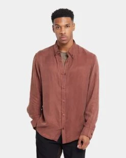 XXIII Nathan Button Up Shirt Brown
