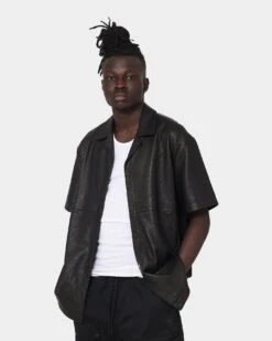 The Anti Order Glasnost Leather Shirt Black