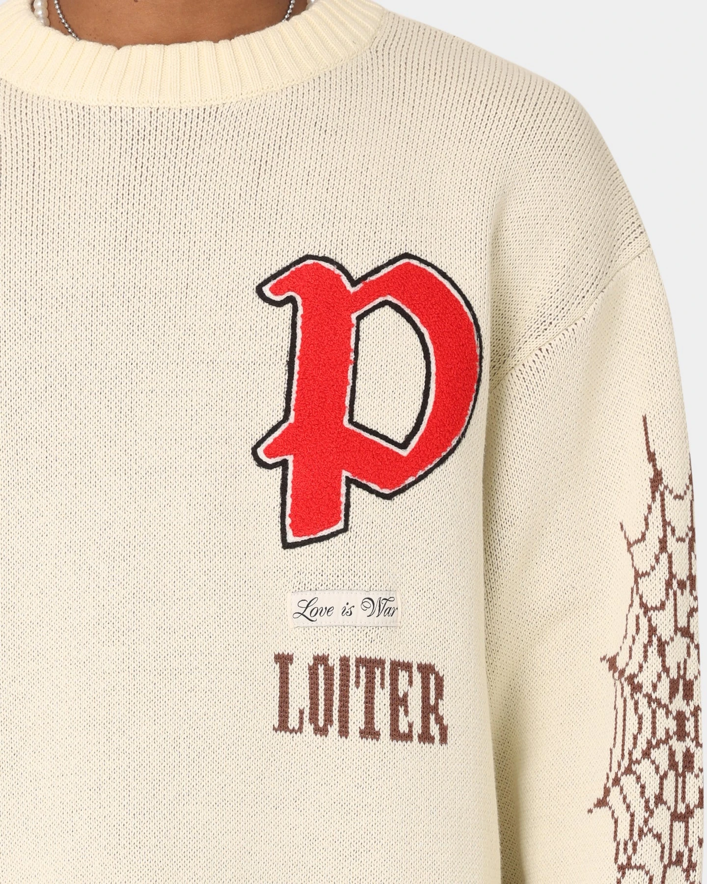 Loiter Paradise Knit Sweater Stone - Image 3