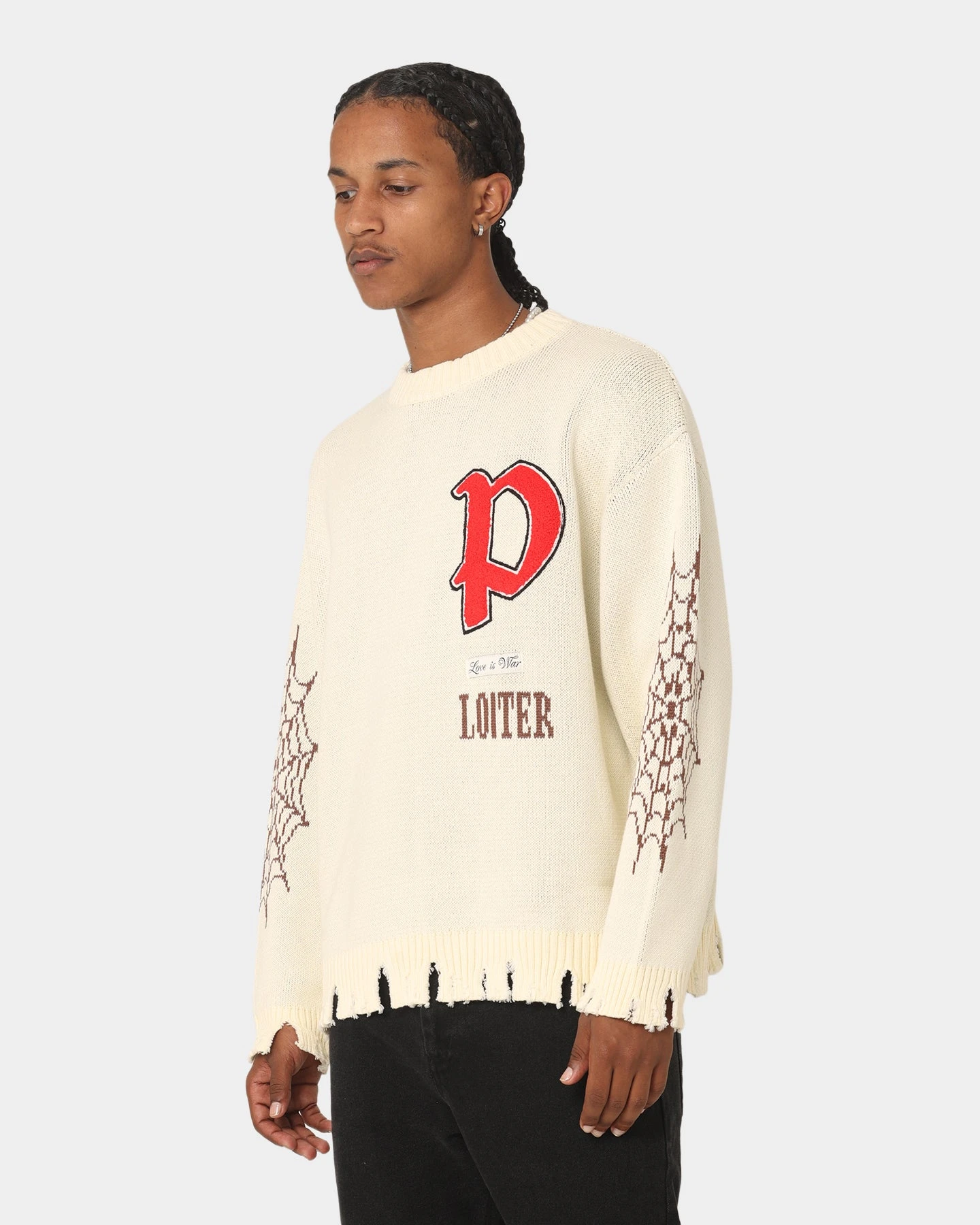 Loiter Paradise Knit Sweater Stone - Image 6