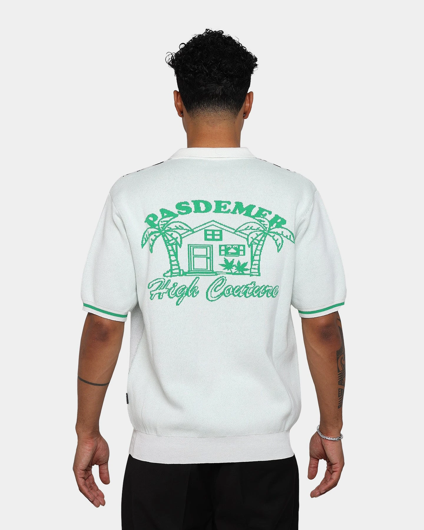 Pas De Mer High Couture Polo Shirt Natural - Image 5