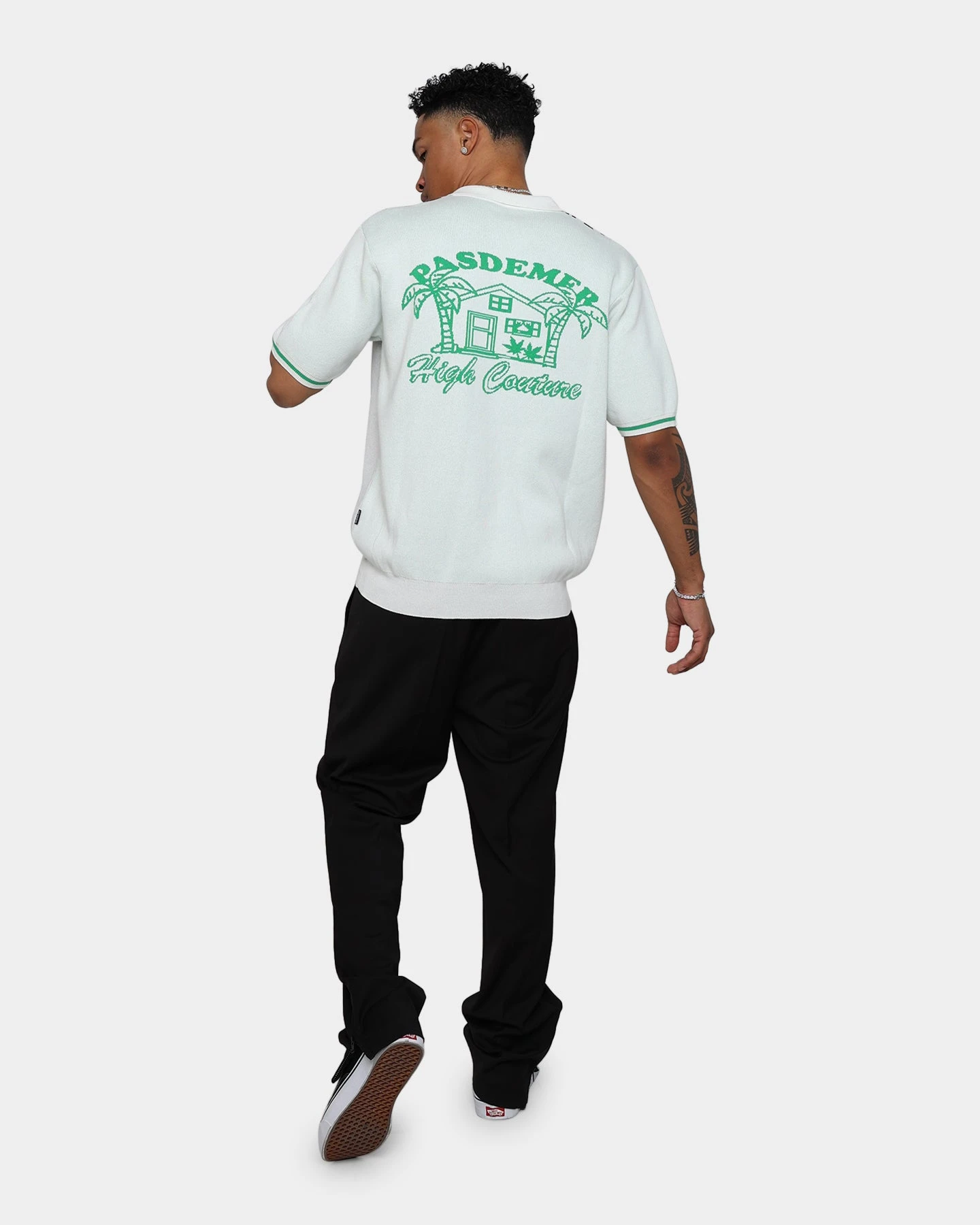 Pas De Mer High Couture Polo Shirt Natural - Image 8