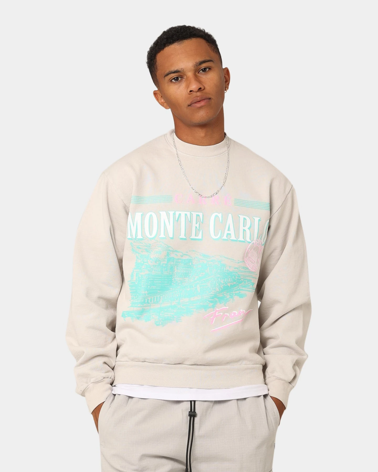 Carré Monte Carlo USA Crewneck Cement - Image 2